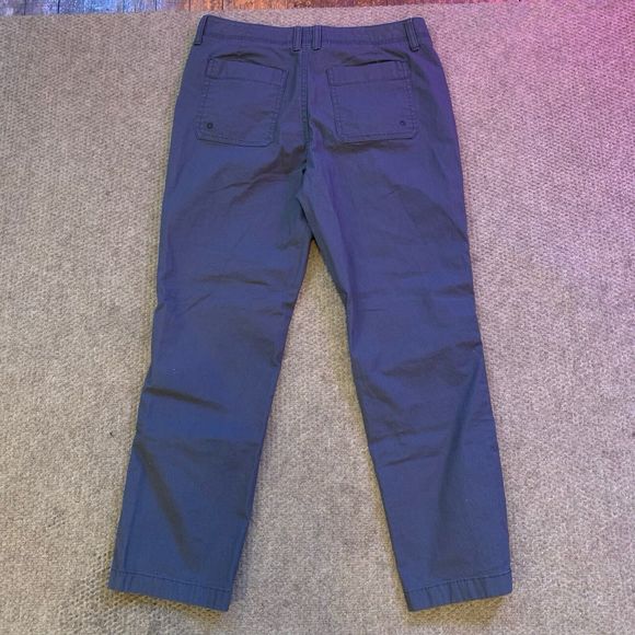 LL Bean Favorite Fit Pants Womens Size 8 Petite Gray Cotton 32" - Picture 5 of 6